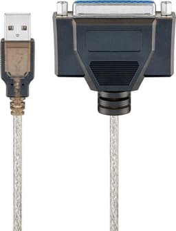 Goobay USB-skrivarkabel, transparent