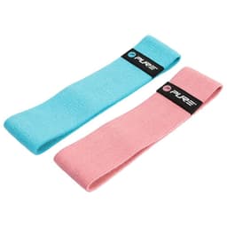 vidaXL Träningsband set blå och rosa