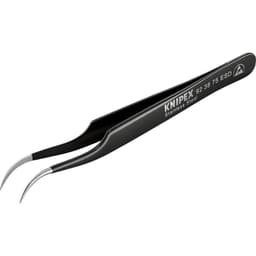 Knipex 92 38 75 ESD Precisionspincett Skärspets, böjd