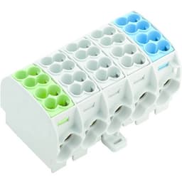 Kopplingsplint WPD 501 2X25/2X16 1XGN/3XGY/1XBL