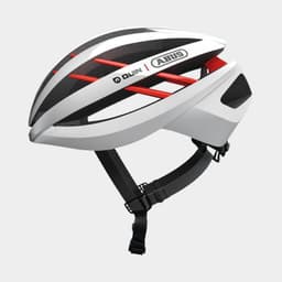 Abus Aventor QUIN Polar White, Cykelhjälm Röd M
