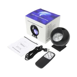 Musikk Starry Nebula Night Light Projector Svart