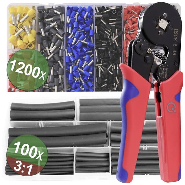 Quadrios 22T009 22T009 Crimptång-set Ändhylsor 0.25