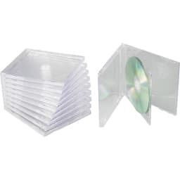 Basetech CD-box 2 CDs/DVDs/Blu-rays Plast Transparent