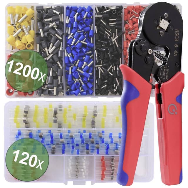 Quadrios 22T008 22T008 Crimptång-set Ändhylsor 0.25