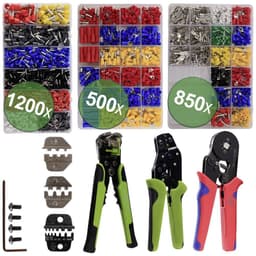 Quadrios 22T016 22T016 Crimptång-set Ändhylsor, Flat
