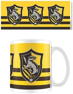Hogwarts stribet krus 315 ml (Hufflepuff)