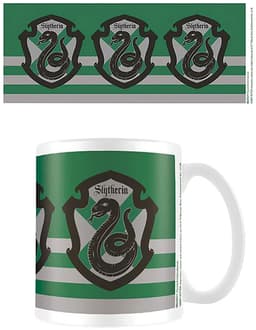 Hogwarts randig mugg 315 ml (Slytherin)