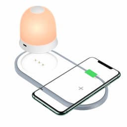 Trådløs Qi-oplader med integreret belysning