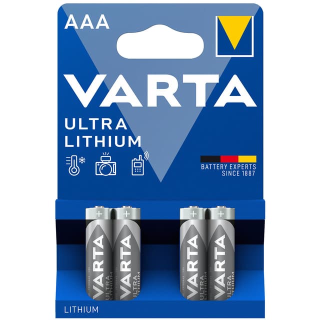 Ultra Lithium AAA / LR03 batteri 4-pak
