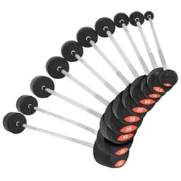 Gorilla Sports Fasta Skivstänger PRO Gummi 20 kg