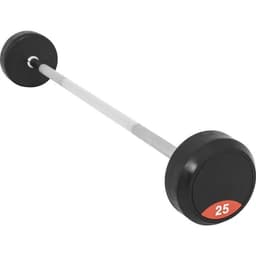 Gorilla Sports Faste vektstenger PRO gummi 25 kg
