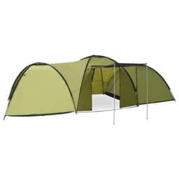 vidaXL Kupoltält 650x240x190cm cm 8 personer grön