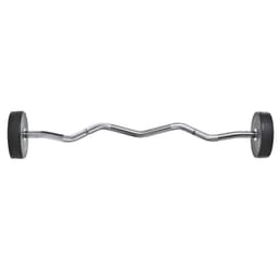 Thor Fitness Svart Pu Curlbar, Fast skivstång 10 kg