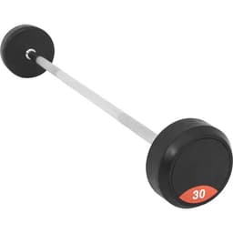 Gorilla Sports Fasta Skivstänger PRO Gummi 30 kg