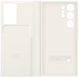 Samsung Galaxy S23 Ultra Smart View lommebokdeksel (krem)