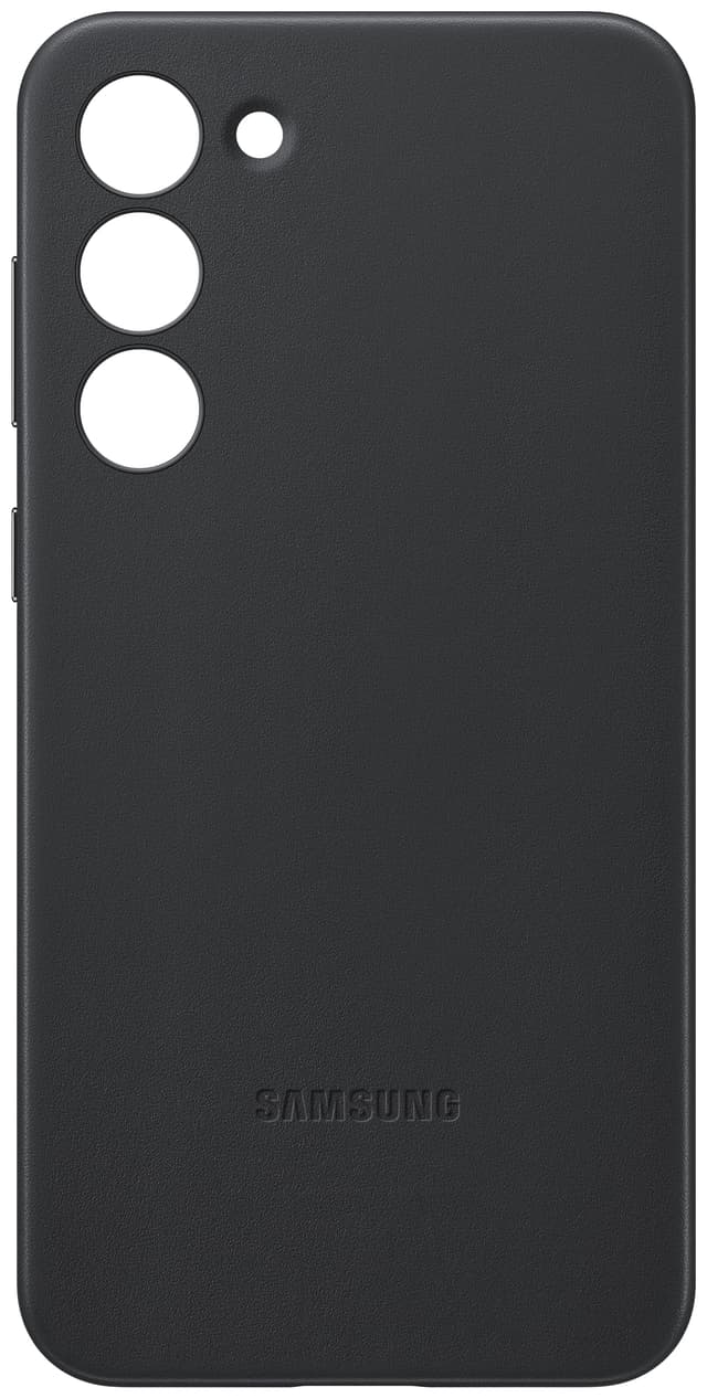 Samsung Galaxy S23+ Leather deksel (sort)