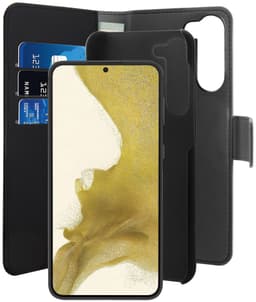 Puro Samsung Galaxy S23+ 2-i-1 plånboksfodral (svart)