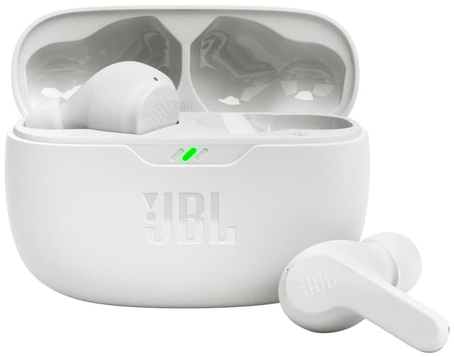 JBL Wave Beam helt trådløse in-ear hodetelefoner (hvit)