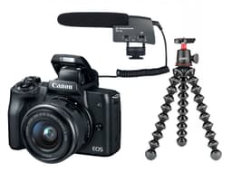 Canon EOS M50 med 15-45mm vlogger KIT