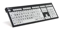Logickeyboard XLPrint PC NERO Slim Line