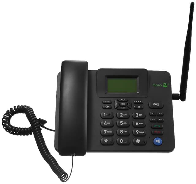 Doro 4100H - Musta - 4G Fixed Cellular Puhelin