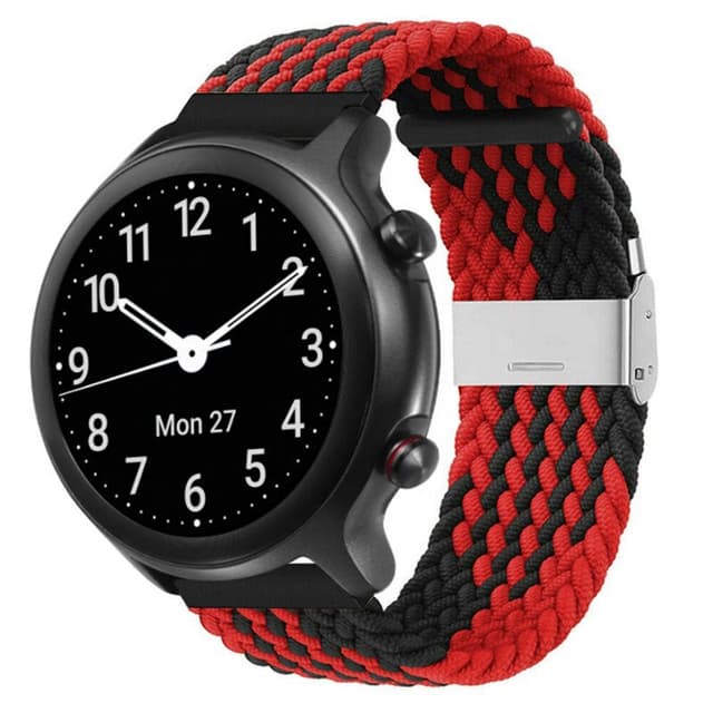 Flettet Elastik Armbånd Doro Watch - Rød/Sort