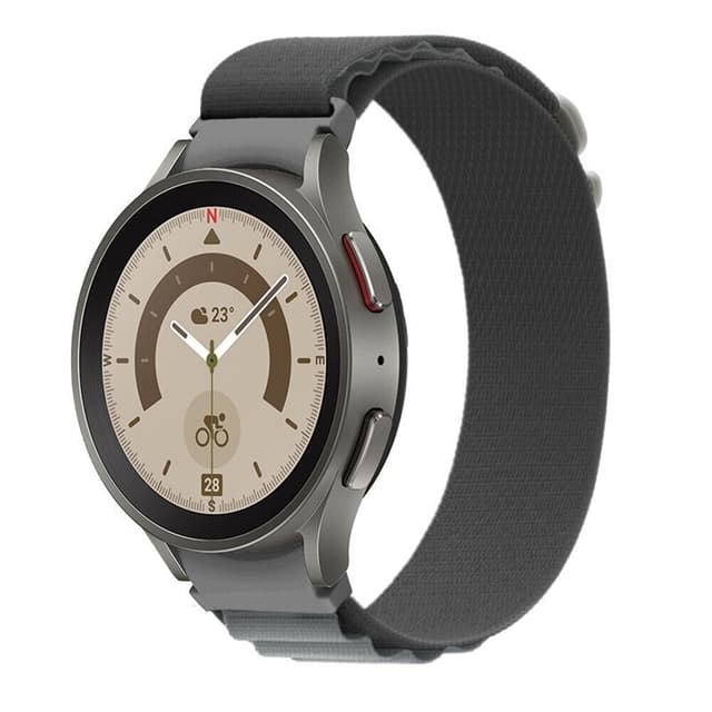 Artic Elastic nylon Armbånd Samsung Galaxy Watch 5 Pro (45mm) - Grå