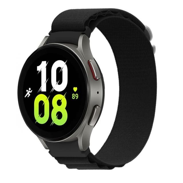 Artic Elastisk nylon armbånd Samsung Galaxy Watch 5 (44mm) - Sort