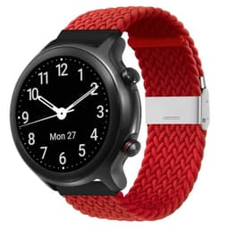 Flettet Elastik Armbånd Doro Watch - Mørkerød