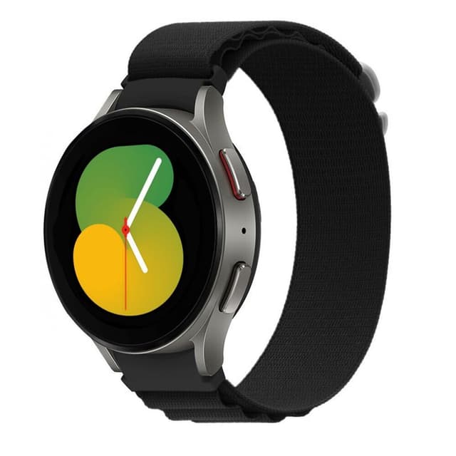 Artic Elastinen nailon ranneke Samsung Galaxy Watch 5 (40mm) - Musta
