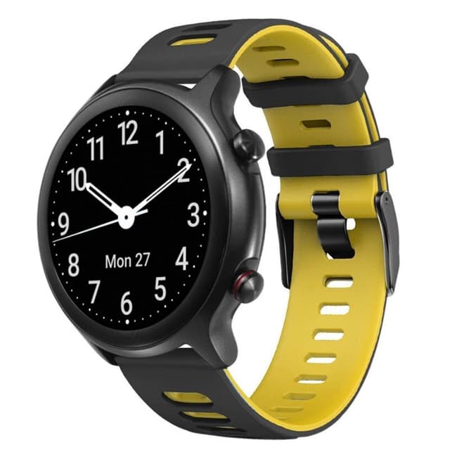 Twin Sport ranneke Doro Watch - Musta/keltainen