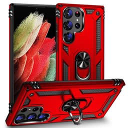 Sergeant Ring Cover Samsung Galaxy S23 Ultra - Rød
