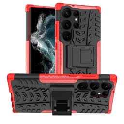 Stødbestandigt cover med stativ Samsung Galaxy S23 Ultra - Rød