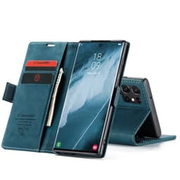 CaseMe Smart Magnet FlipCase Samsung Galaxy S23 Ultra - Blå
