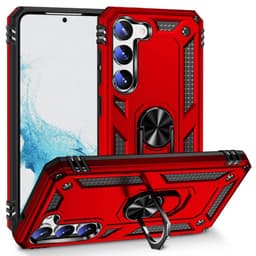 Sergeant Ring Cover Samsung Galaxy S23 Plus - Rød