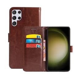 Mobil lommebok 3-kort Samsung Galaxy S23 Ultra - Brun