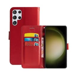 Wallet cover 3-kort Samsung Galaxy S23 Ultra - Rød