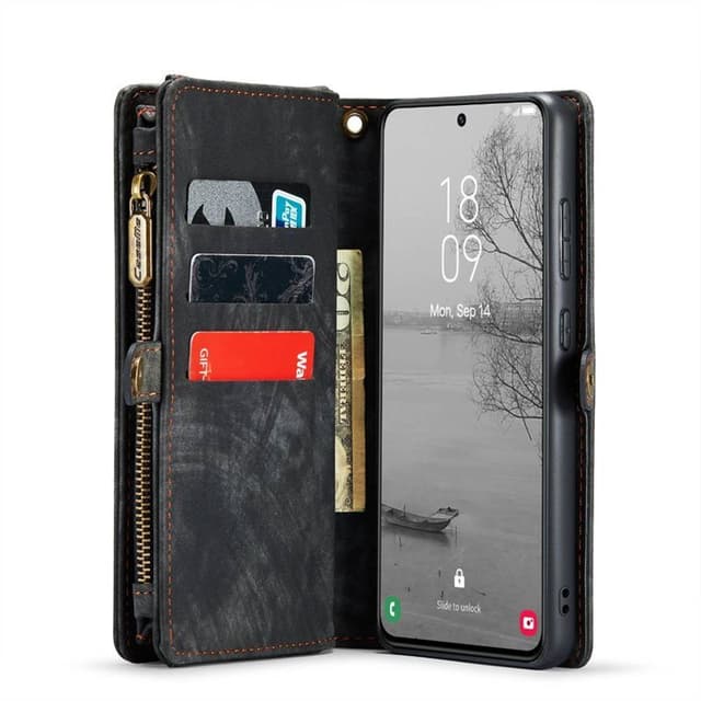 Multi Wallet CaseMe 11-kort Samsung Galaxy S23 - Sort/Grå