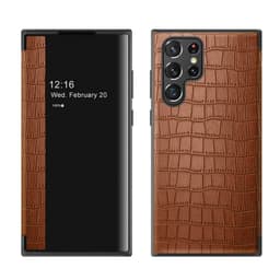 Crocodile FlipCover Samsung Galaxy S23 Ultra - Brun