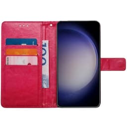 Mobil lommebok 3-kort Samsung Galaxy S23 - Rosa