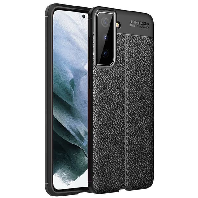 Lædermønstret TPU Cover Samsung Galaxy S23 - Sort