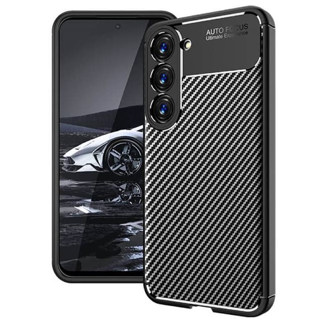 Carbon silikone cover Samsung Galaxy S23 - Sort