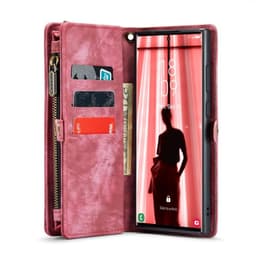 Multiplånbok CaseMe 11-kort Samsung Galaxy S23 Ultra - Röd