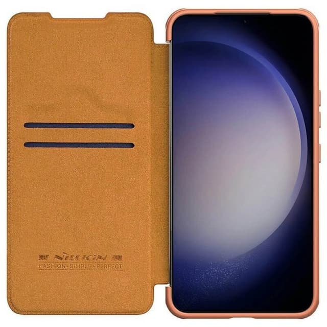 Nillkin Qin Pro flipcover Samsung Galaxy S23 Plus - Brun