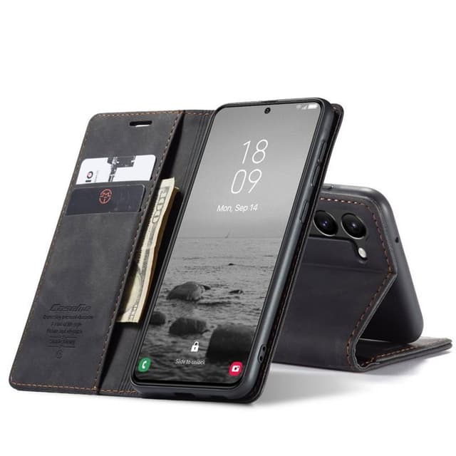 CaseMe Smart Magnet FlipCase Samsung Galaxy S23 Plus - Musta