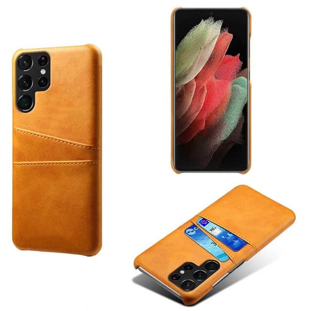 Retro cover med slots Samsung Galaxy S23 Ultra - Gul