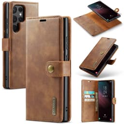 Wallet DG-Ming 2i1 Samsung Galaxy S23 Ultra - Brun