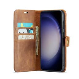 Mobil lommebok DG-Ming 2i1 Samsung Galaxy S23 - Brun