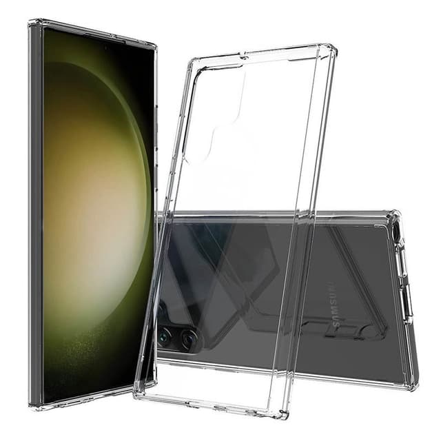 Silikonikotelo läpinäkyvä Samsung Galaxy S23 Ultra